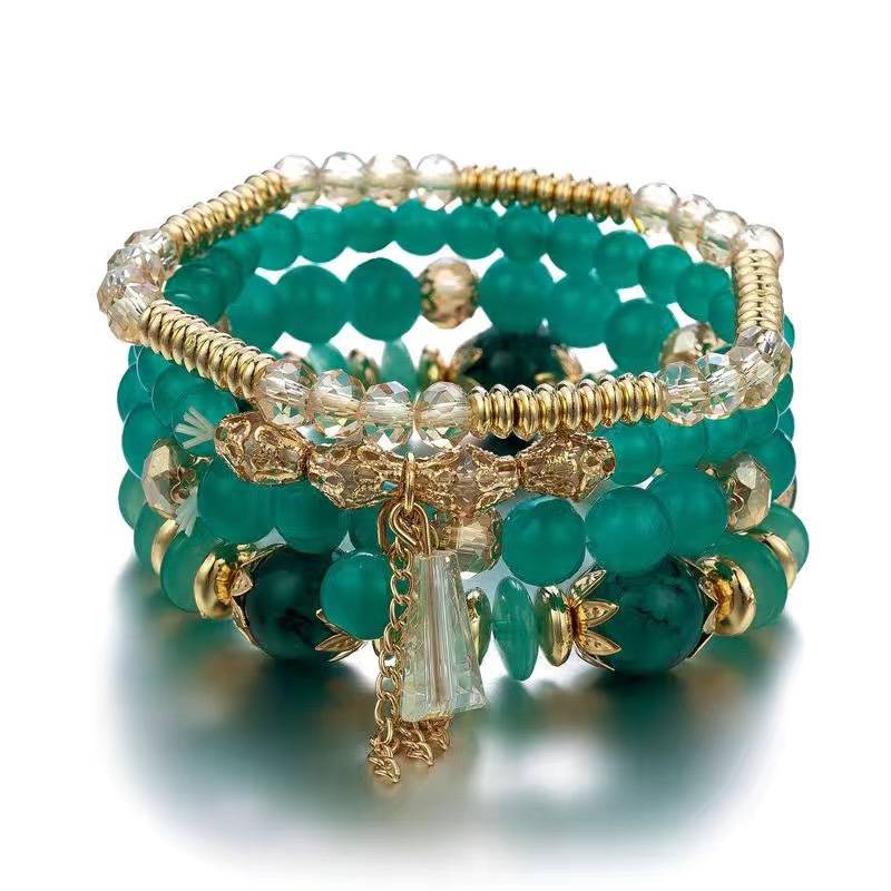 The peacock blue bracelet